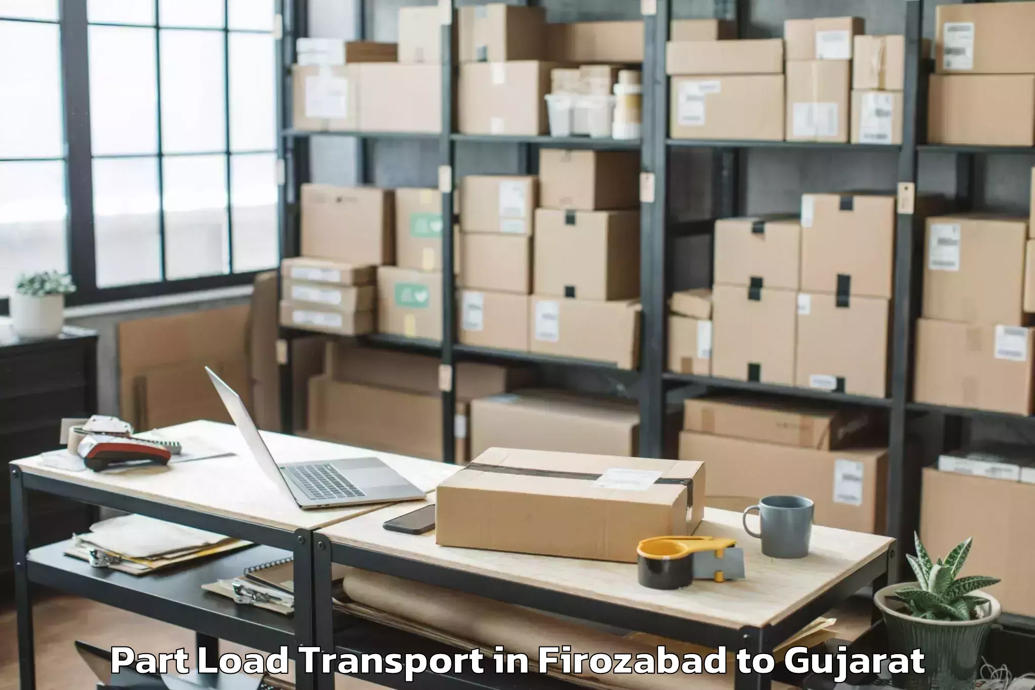 Comprehensive Firozabad to Gadhada Part Load Transport